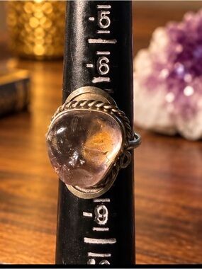 Rose Quartz Statement Ring